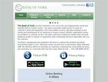 Tablet Screenshot of bankyork.com